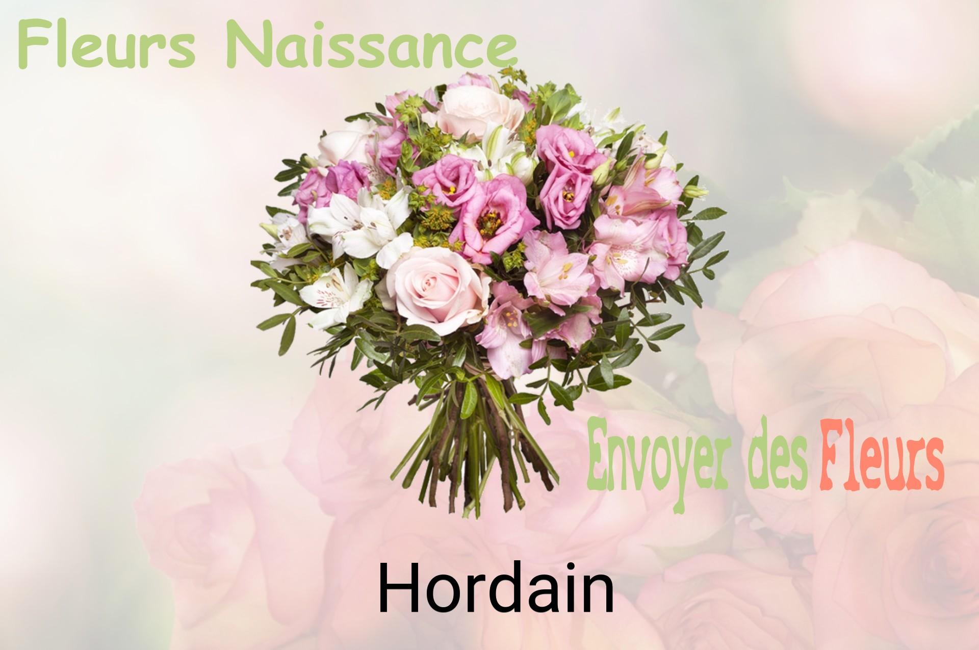 Bouquet de fleurs de naissance livré à Hordain